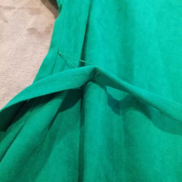 Vintage Serbin Designed by Marianne 3/4 Sleeve Belted Dress Shirt Button Closure - Picture 8 of 10